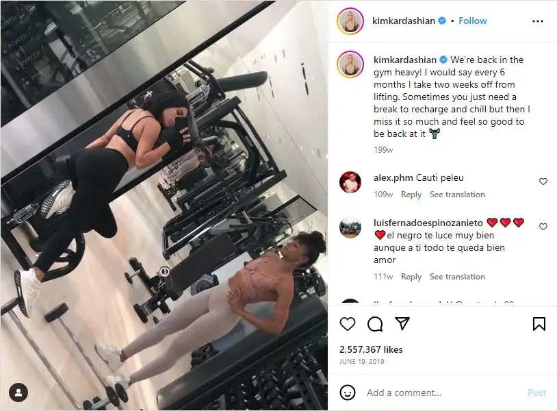Khloe Kardashian’s workout