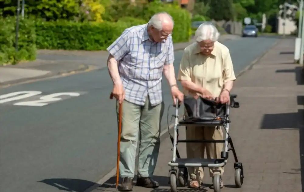 mobility walker for an older person